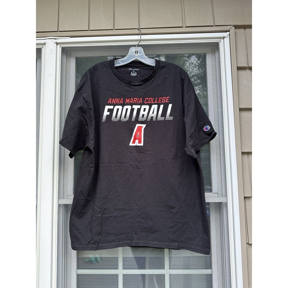 Anna Maria College Paxton Massachusetts football T-Shirt Men's Size-XL Champion